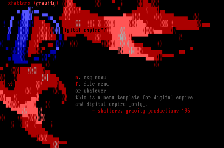 Digital Empire Menu Templay by Shatters