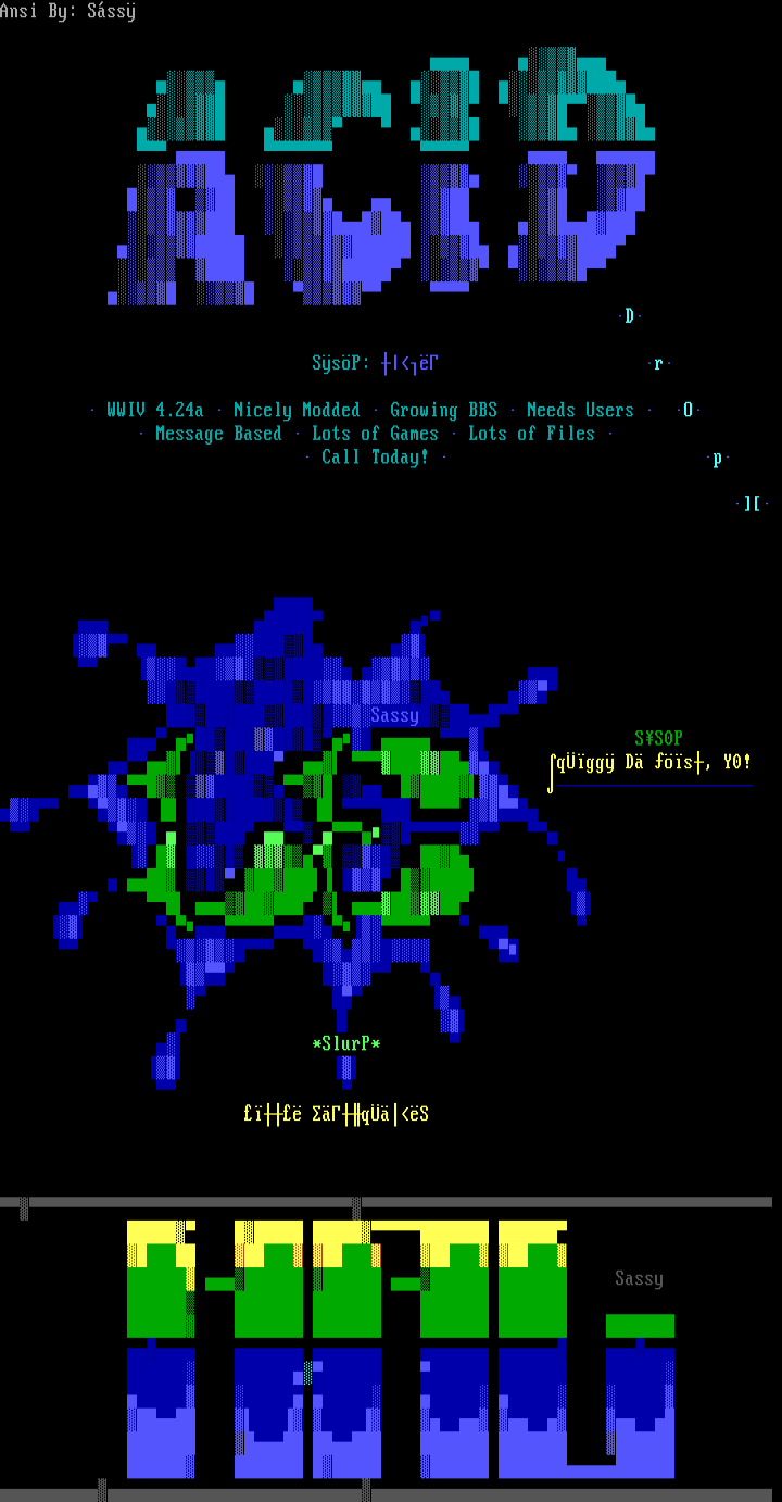 ansi logo colly - 06/98 by Sassy