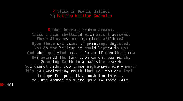 Attack in Deadly Silence by DarkhawK