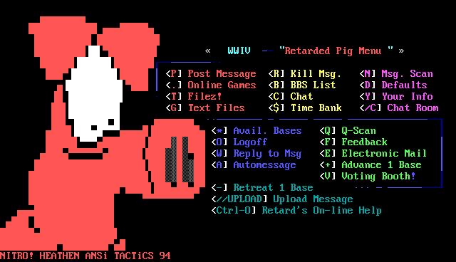 WWIV MENU by NITRO!