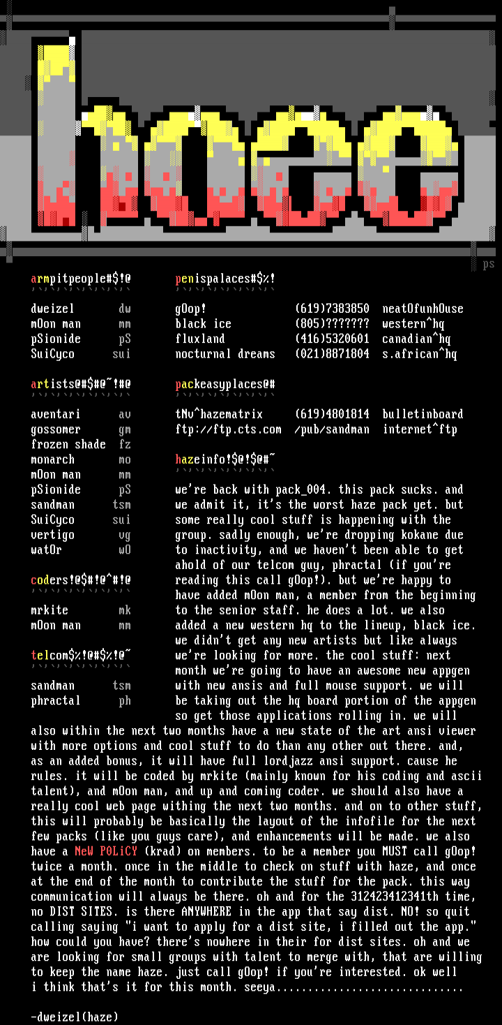 haze_004 memberlist/infofile by haze