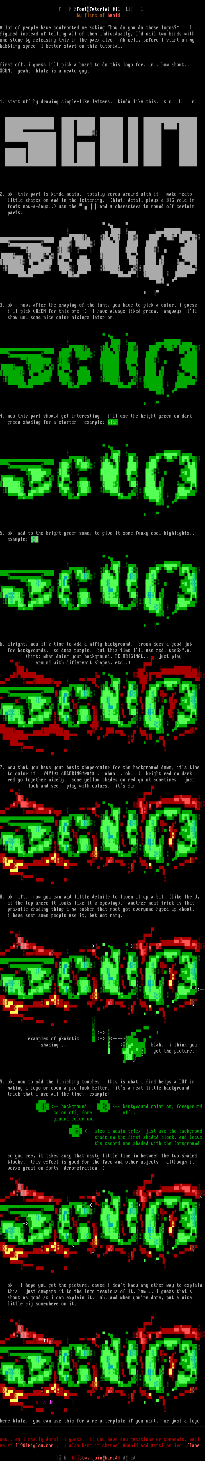 font tutorial #1 by flame