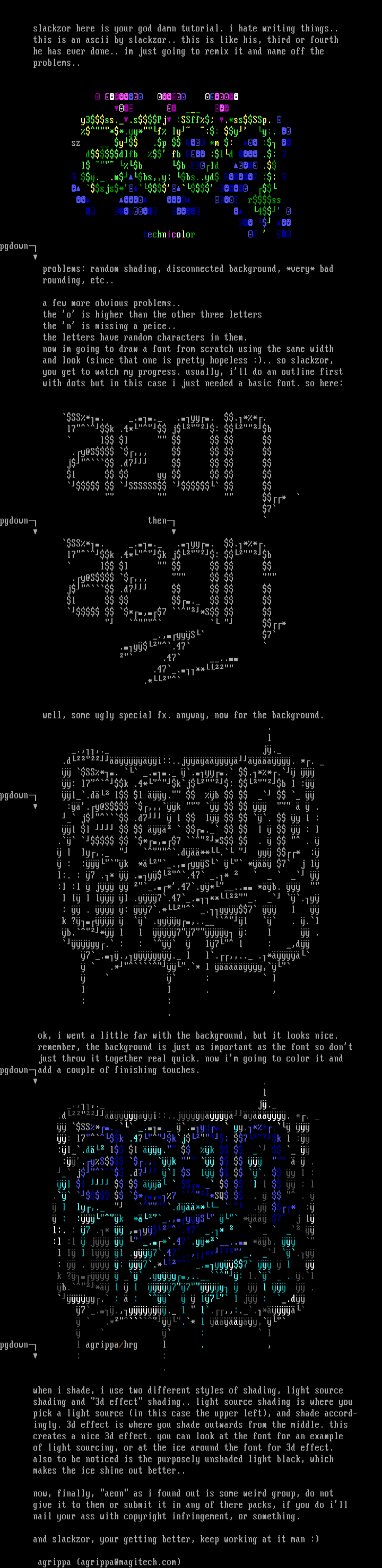 a small tutorial for someone. by agrippa