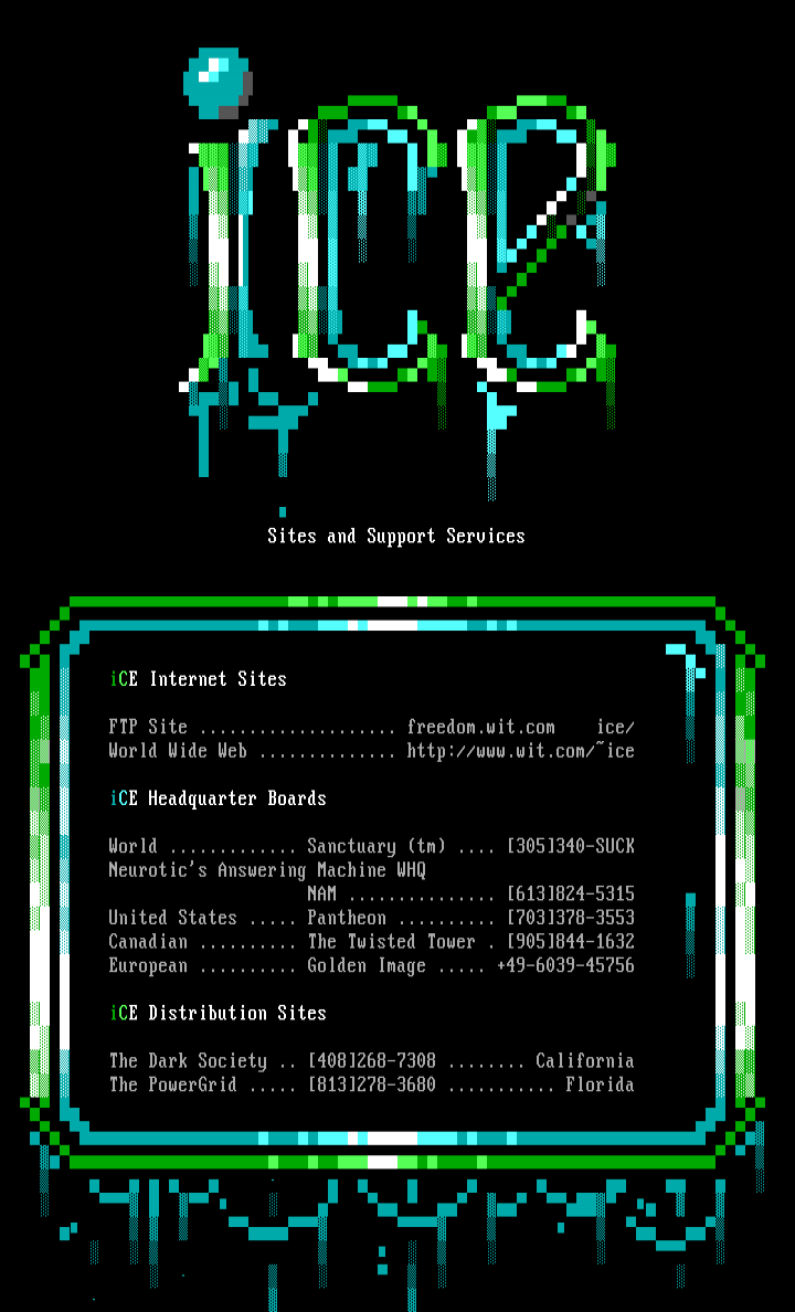 iCE Distrobution Sites by iCE Staff