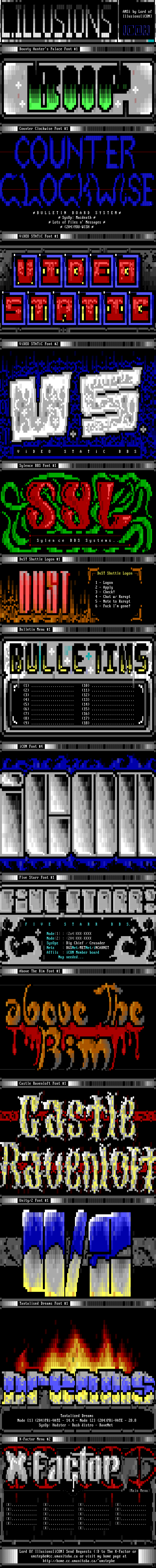 ANSi_Fonts #1 (b) by Lord iLL