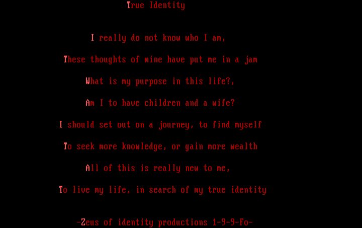 True Identity by Zeus