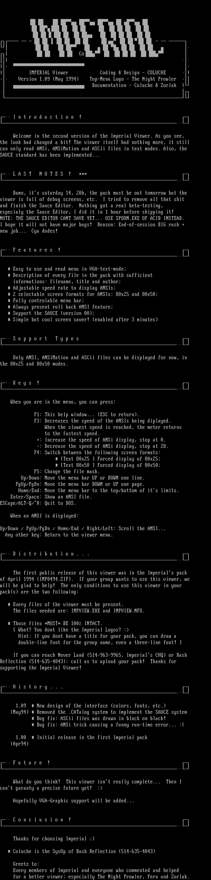 Impview NFO File by Coluche