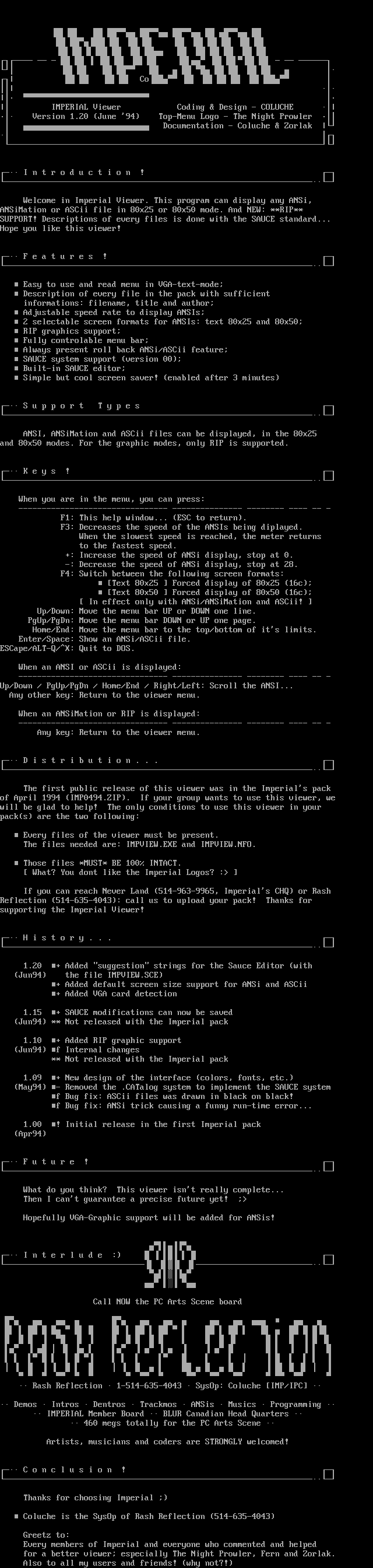 Imperial View NFO File by Coluche