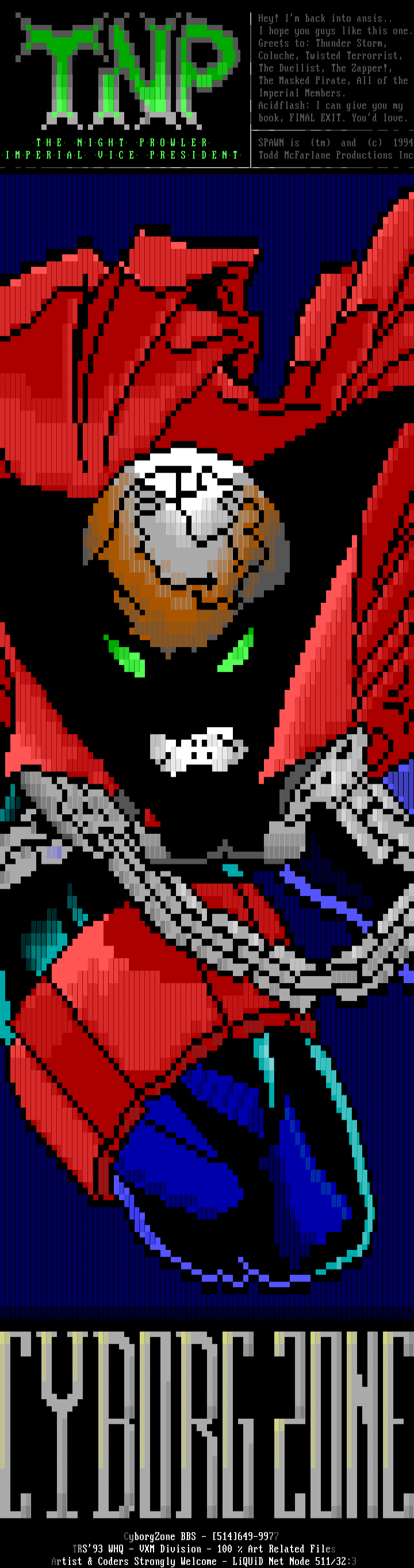 CyborgZone Ansi by The Night Prowler