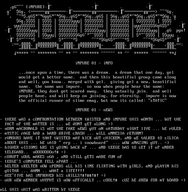 impure info / news by tEEGE