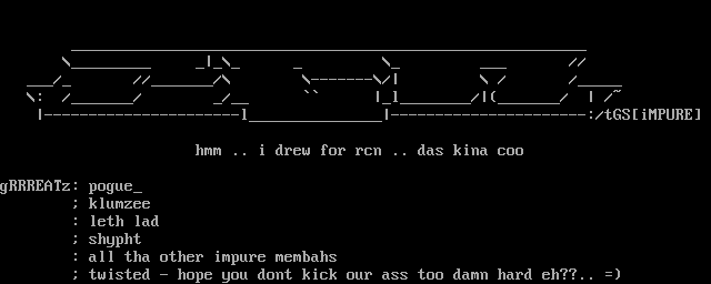 reality check network ascii by tEEGE!eSS