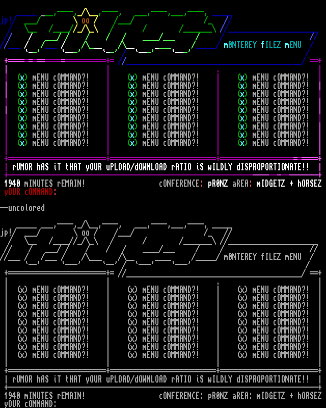 monterey files menu by jack phlash