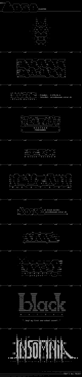 ASCii Logo Cluster #1 by VOiCE