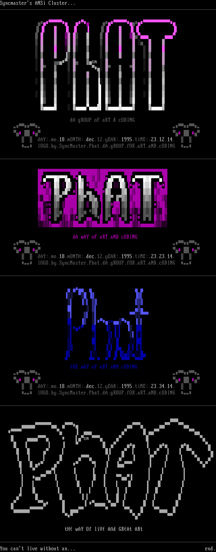 ANSi Logo Cluster by SyncMaster