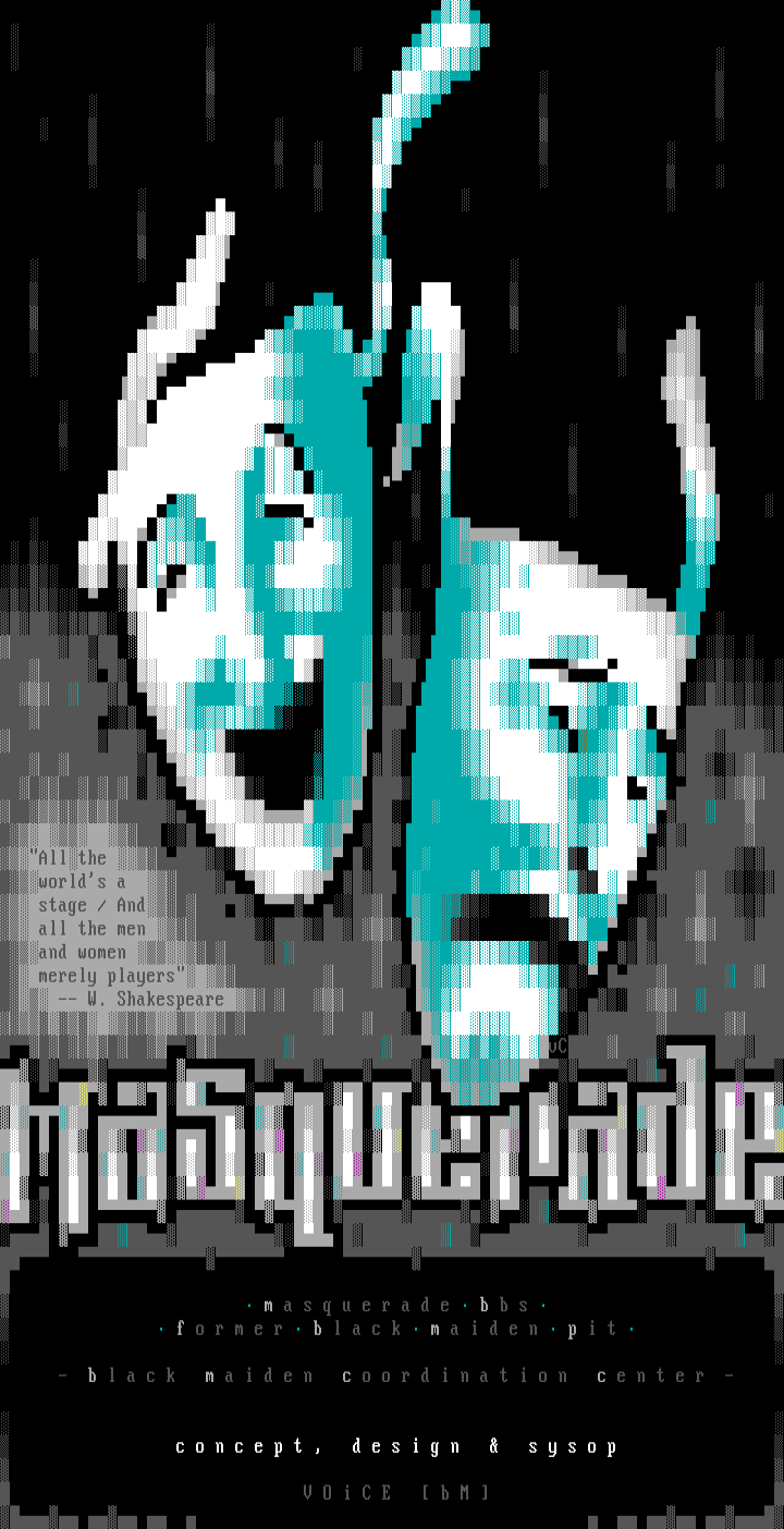 masquerade login screen by VOiCE