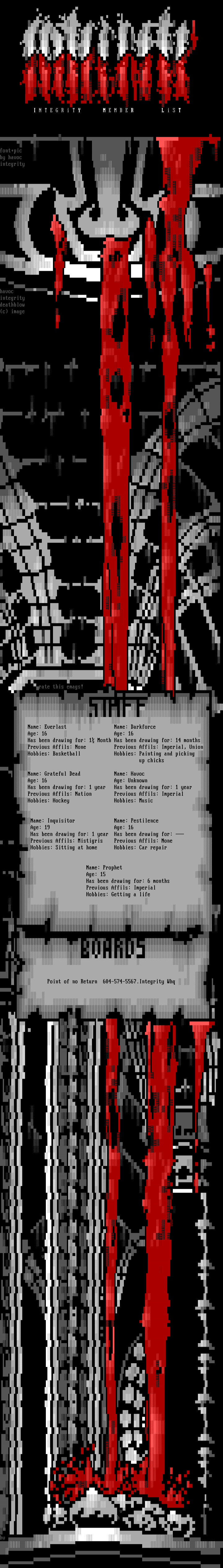 Integrity Memberlist - January 1995