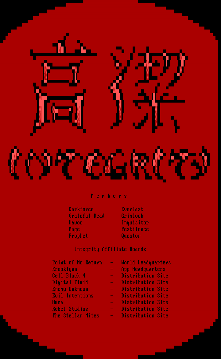 Integrity Memberlist - March 1995