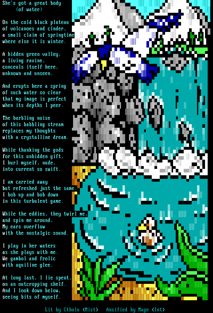 She's got a great body (of water) by Mage