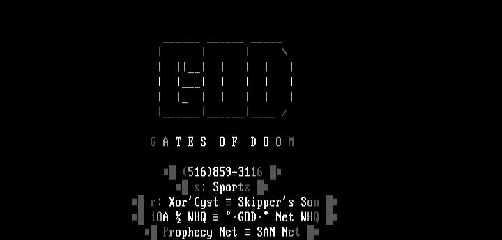 Gates of Doom Ascii by Sportz