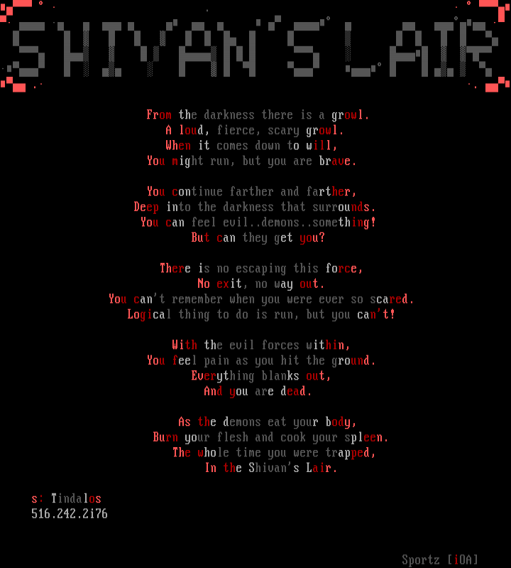 The Shivans Lair LiT by Sportz