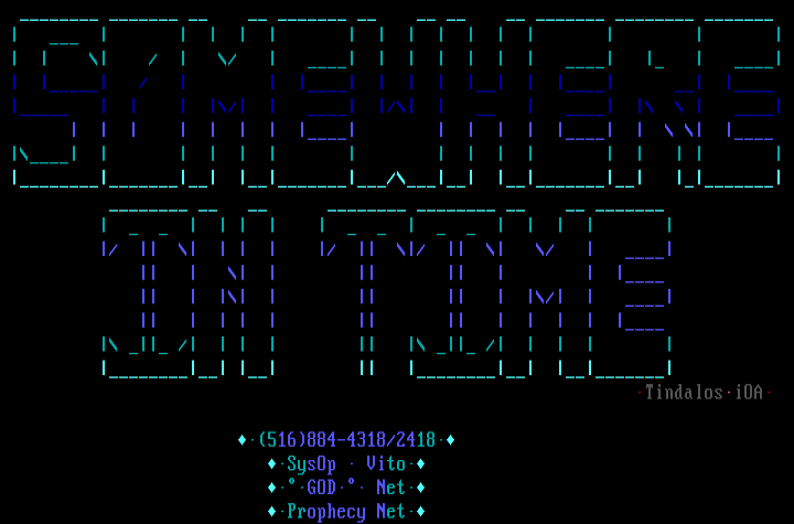 Somewhere in Time Ascii by Tindalos