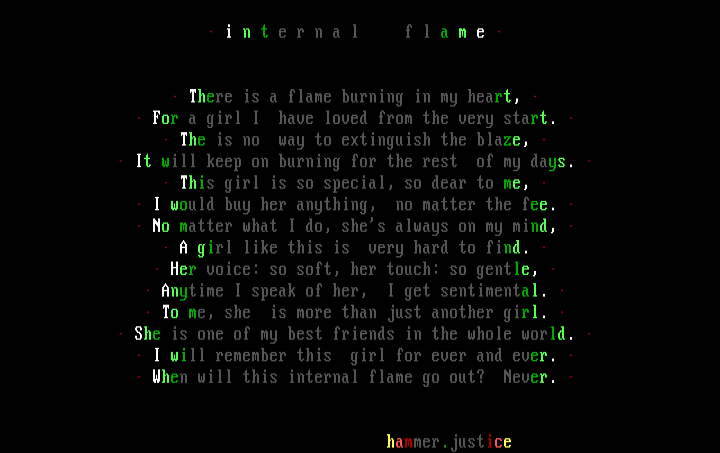 Internal Flame Literary by Hammer