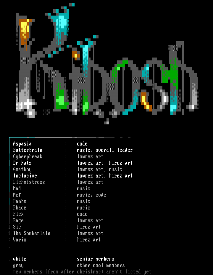 memberlist by KIBOSH STAFF