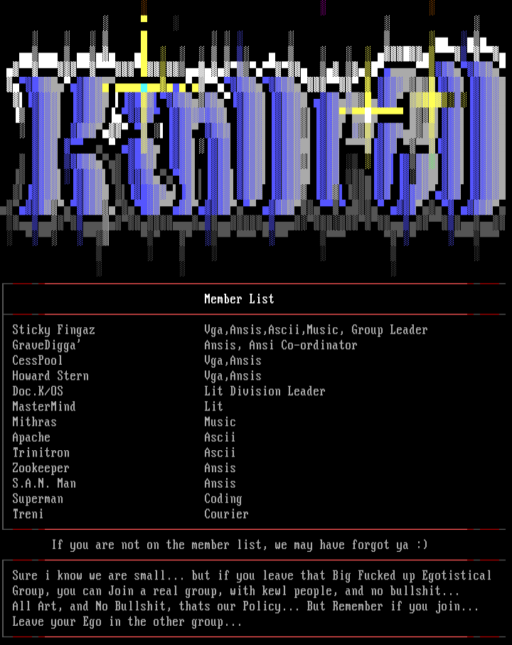 KiNDRED December 1994 Member list by Sticky Fingaz