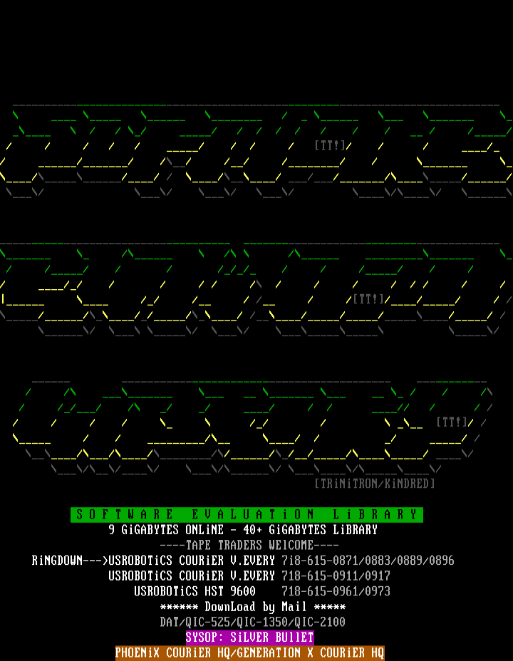 S.E.L BBS Advertisement by Trinitron