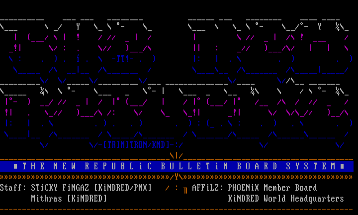 The New Republic BBS AZkii :) by Trinitron