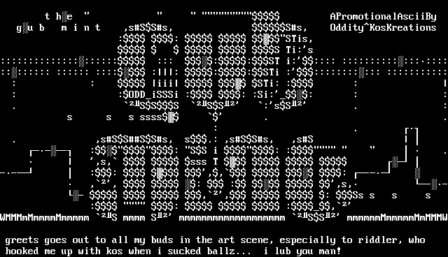 O7.17.96 Promo: The Gub Mint by oddity