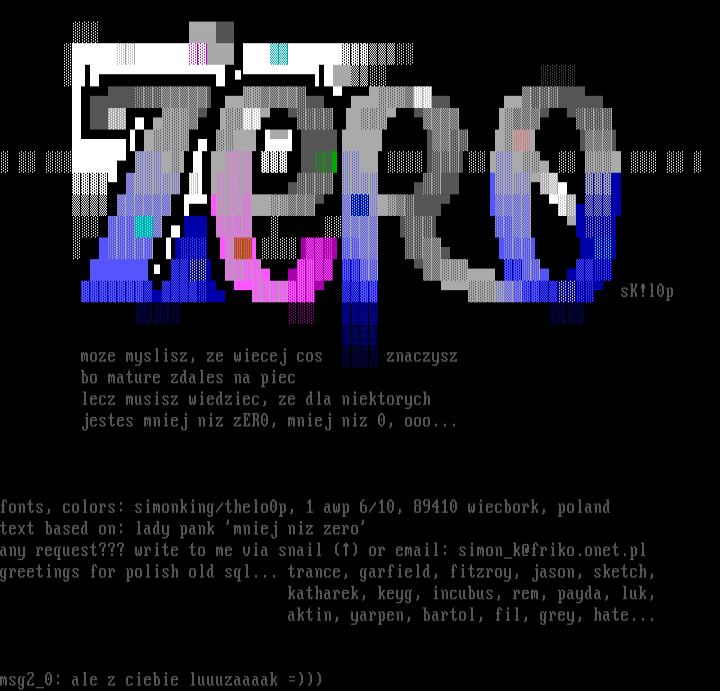 mniej niz zERO by sIMONkING