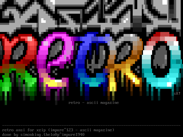 retro-ascii magazine by simonking