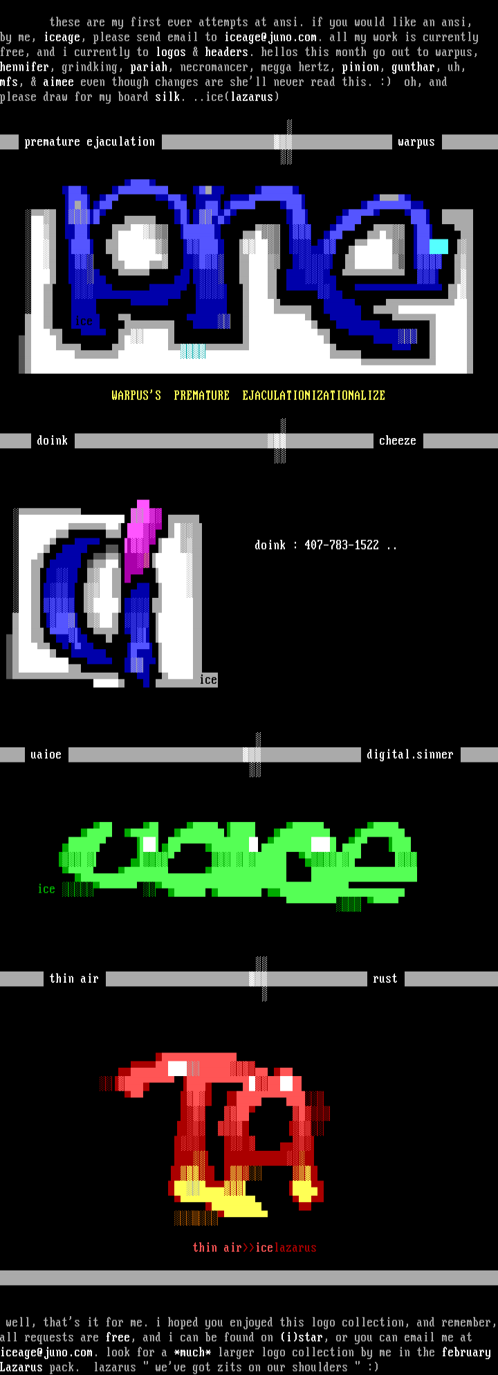 ice's logo collection by ice