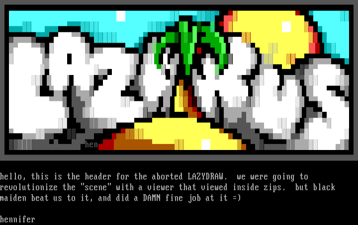 laz(y)view 1.00 interface by hennifer