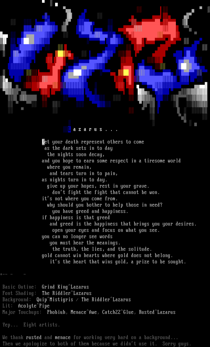 lazarus promotional by multiple artists