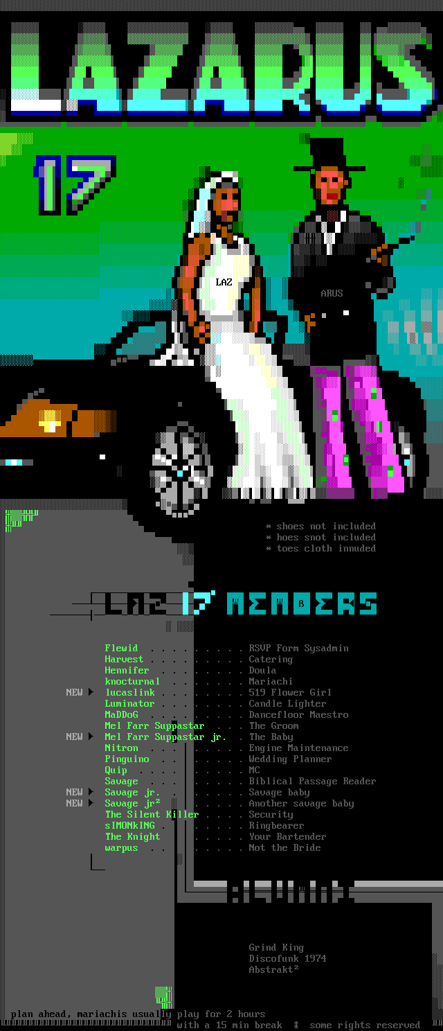 LAZARUS 17 MEMBERLIST by warpus