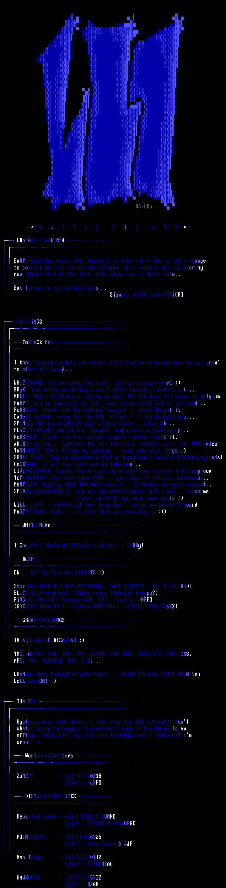 LiTTLE BiG oNE MEMBERLiST 08-94 by BuRPS