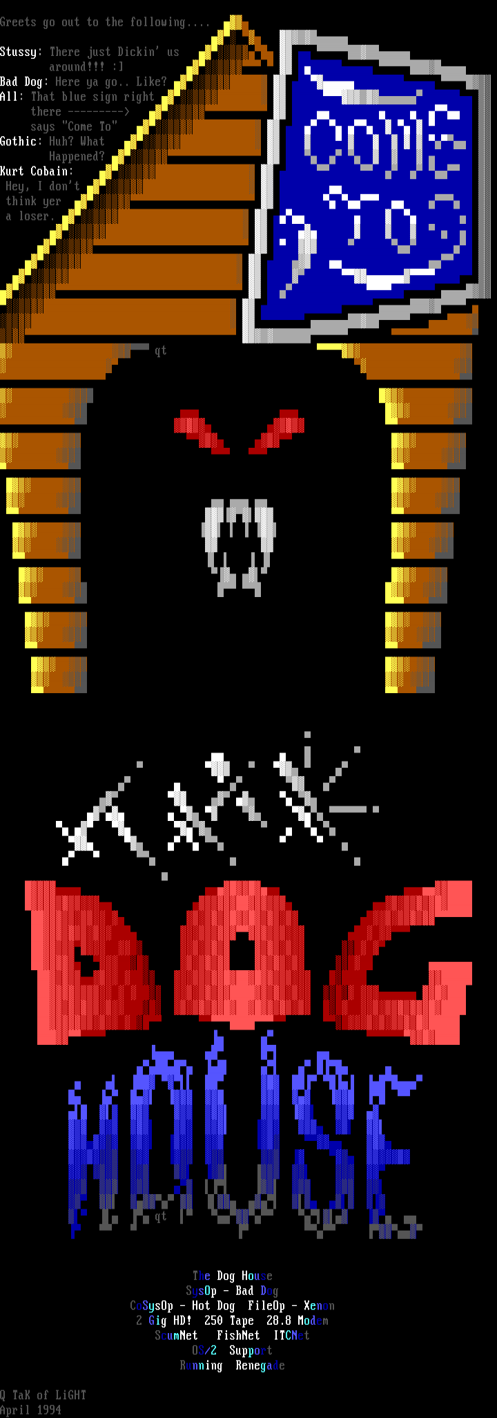 The Dog House Ansi by Q TaK