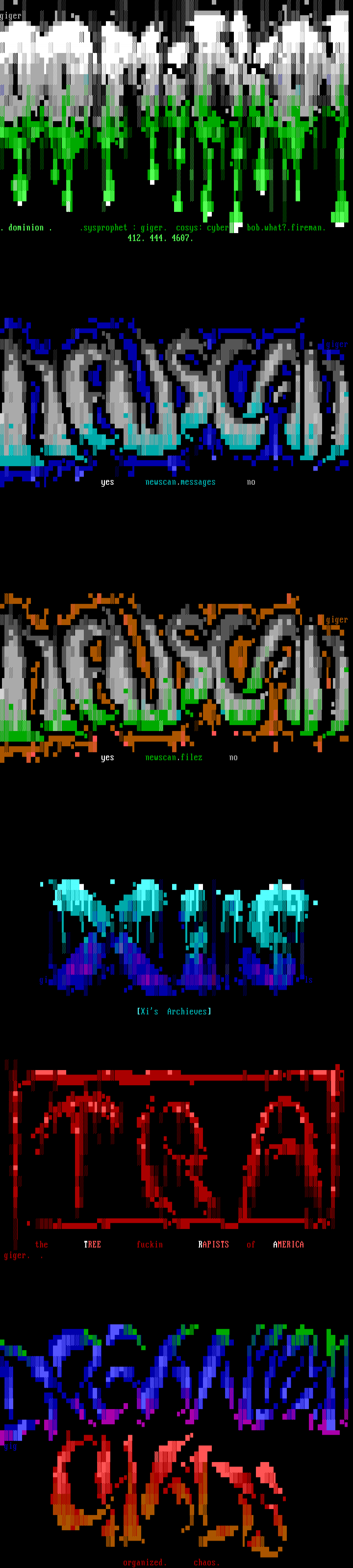 font collection by giger