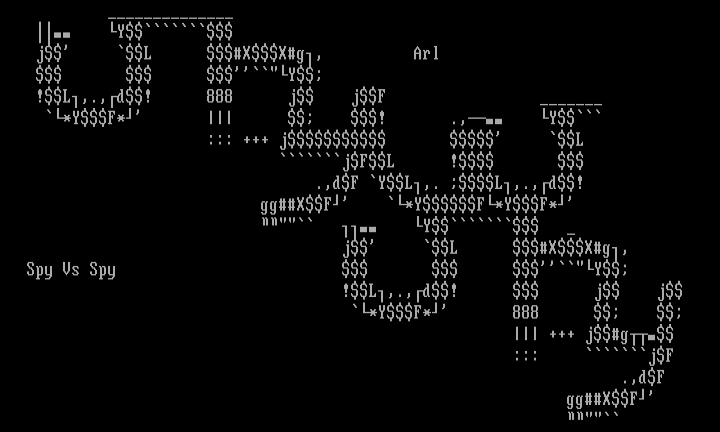 Ascii "Spy vs Spy" by Arlequin