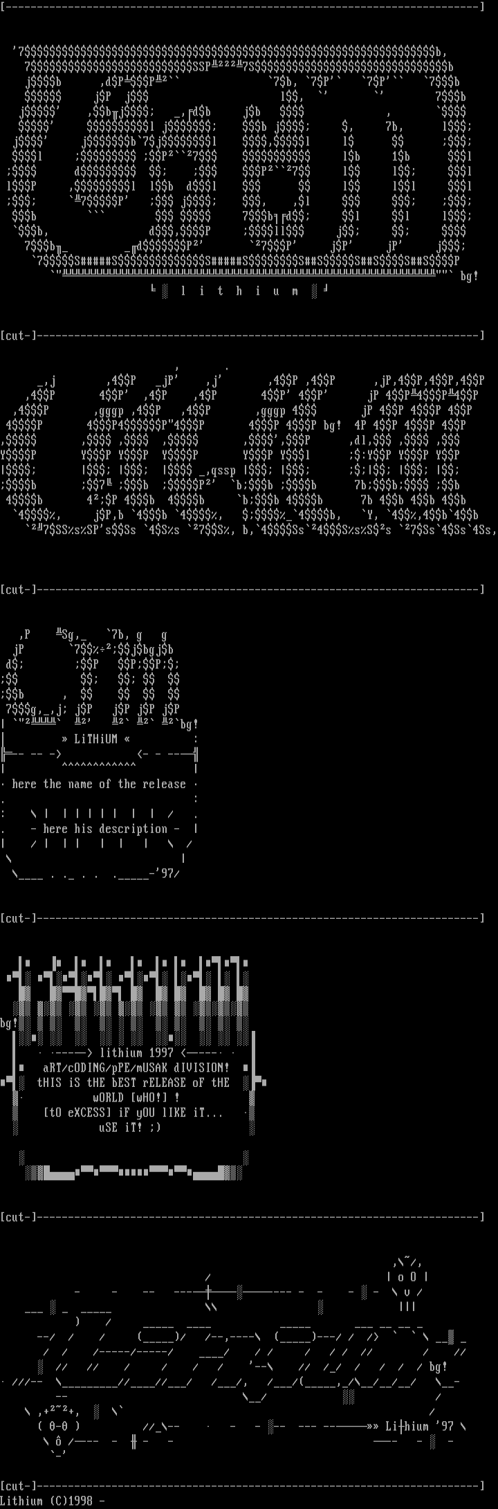 Ascii Colly "Lithium" by Bergus