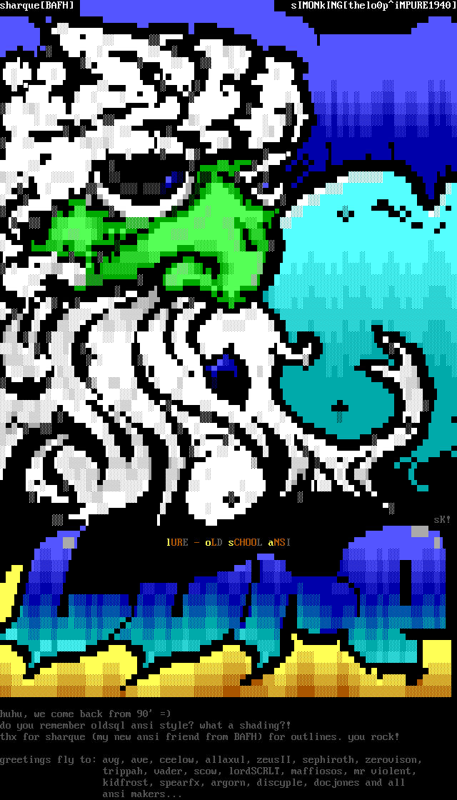 lURE oldschool ansi by sHARQUE, sIMONkING