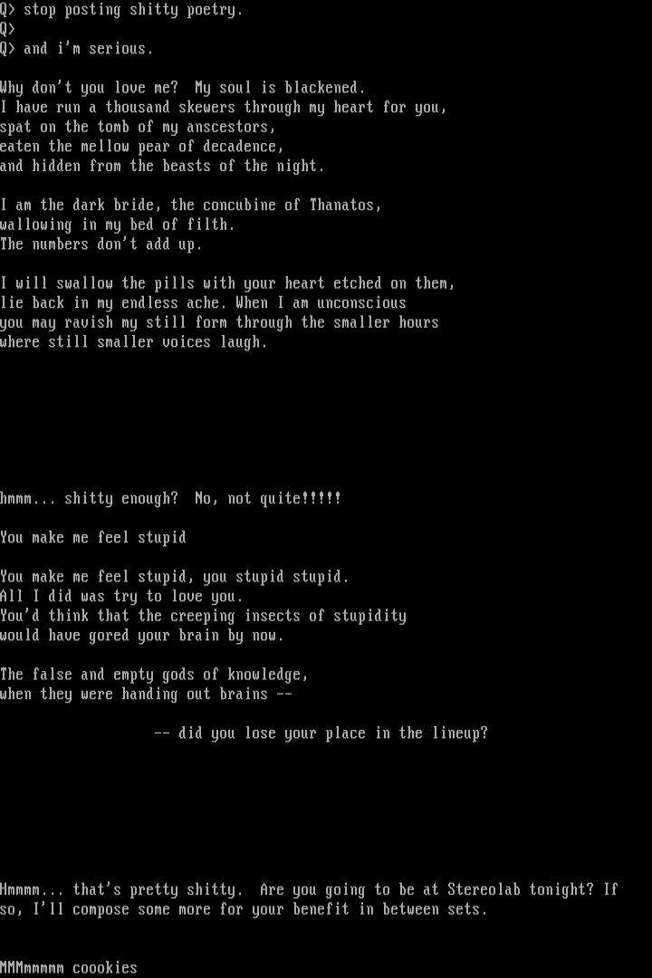 Re: bitter rant #406604 by Zinnia Kray