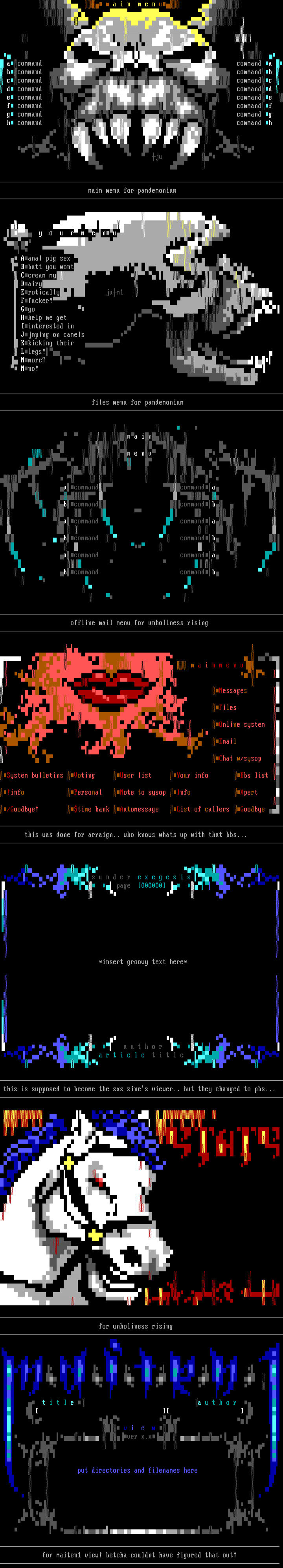 Menus by Judas