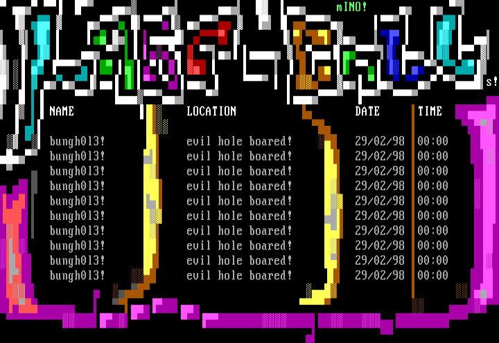 ansi for the coolest lastcaller by mINO