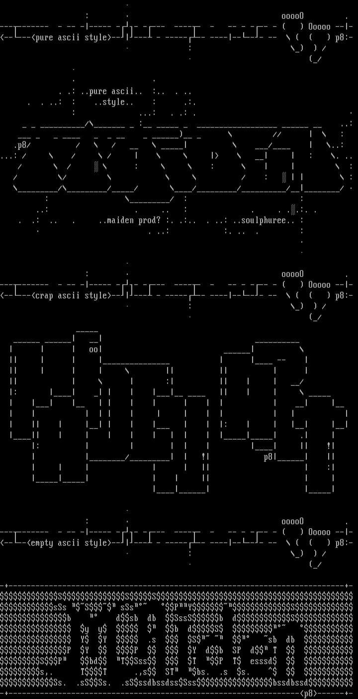 three ascii collection .. by sOulphuree