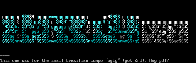 Ugly compo ascii by mosh
