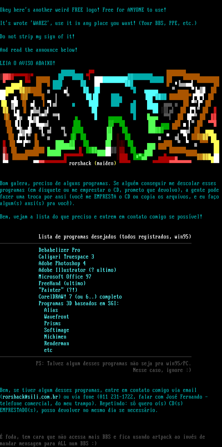FREE warez logo / classifieds!@ by rorshack