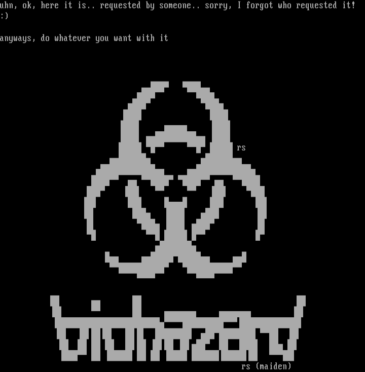 Biohazard logotype by rorshack